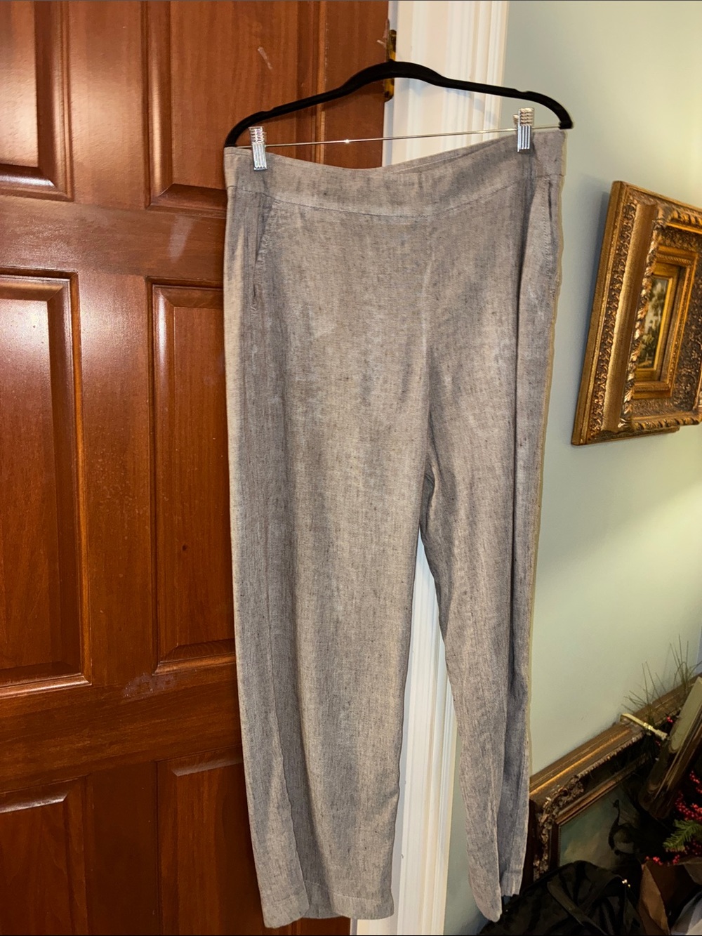 Chico's Wide Leg Pants in Heather Gray